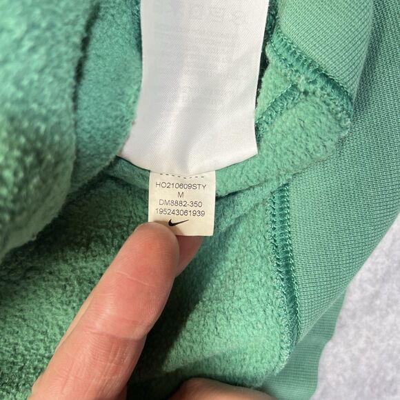Nike Hoodie Sportswear Essentials+ Mens M Med Green Sweatshirt Swoosh DM8882-350 - Picture 8 of 13